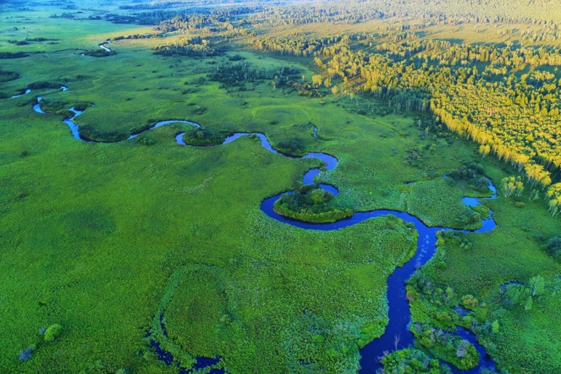 เขตชุ่มน้ำของจีน-พื้นที่สีเขียวการอยู่ร่วมกันของมนุษย์กับธรรมชาติ