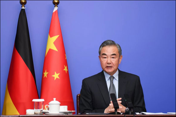 รัฐมนตรีต่างประเทศจีน-เยอรมนีพบปะทางไกล
