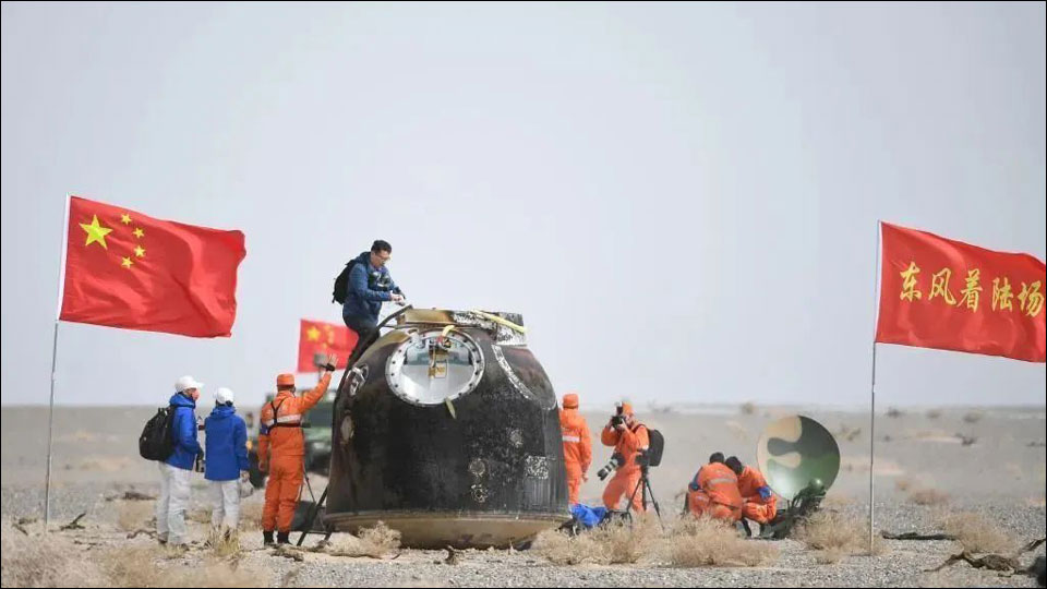 นักบินอวกาศจีนจาก“เสินโจว-13”กลับสู่โลกเป็นผลสำเร็จ_fororder_20220416szfc-TP