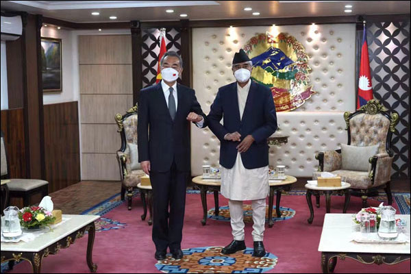 รมต.ตปท จีนย้ำสนับสนุนเนปาลเดินบนหนทางการพัฒนาที่สอดคล้องสภาพที่เป็นจริงของตน